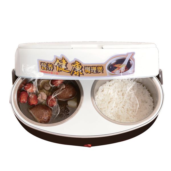 portable mini double pot electric rice cooker conjoined electric lunch boxes stainless steel pot 220v c01002
portable mini double pot electric rice cooker conjoined electric lunch boxes stainless steel pot 220v c01002