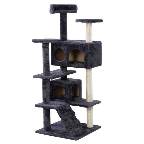 New Cat Tree Tower Condo Мебель Царапины сообщение Kitty Pet House Play Gray
New Cat Tree Tower Condo Мебель Царапины сообщение Kitty Pet House Play Gray