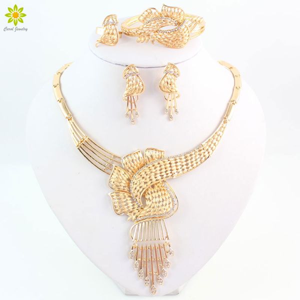 fashion african costume women wedding bridal jewelry sets gold plated crystal necklace earrings bracelet ring sets, Slivery;golden
fashion african costume women wedding bridal jewelry sets gold plated crystal necklace earrings bracelet ring sets, Slivery;golden