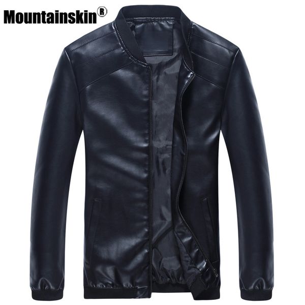 men's leather & faux wholesale- mountainskin jackets coats 4xl fashion pu motorcycle autumn male outerwear slim fit sa335, Black
men's leather & faux wholesale- mountainskin jackets coats 4xl fashion pu motorcycle autumn male outerwear slim fit sa335, Black
