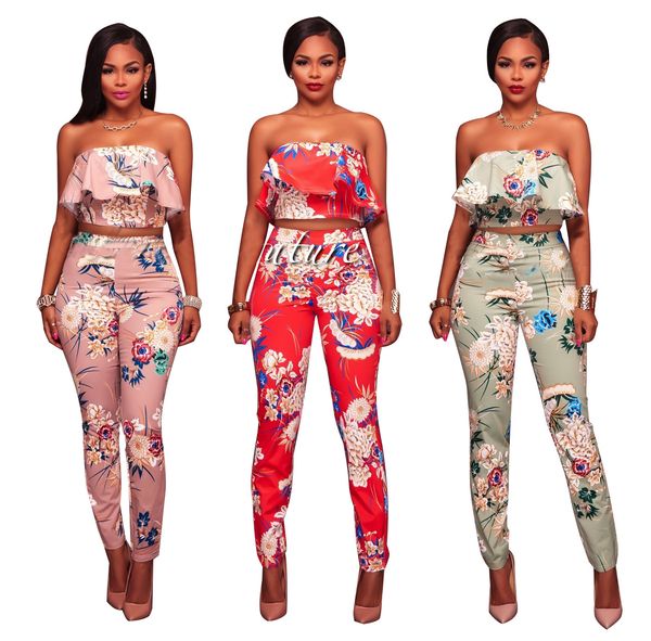 women jumpsuits rompers overalls two piece sets off shoulder 2 piece ruffle crop and elastic waist pant suits, White
women jumpsuits rompers overalls two piece sets off shoulder 2 piece ruffle crop and elastic waist pant suits, White