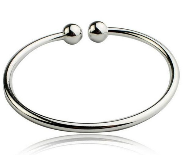925 Sterling Silver Bangle Bracelets Fill Open Women Cuff Bangle European Beads Charm Bracelet Jewelry Wholesale High Quality
925 Sterling Silver Bangle Bracelets Fill Open Women Cuff Bangle European Beads Charm Bracelet Jewelry Wholesale High Quality