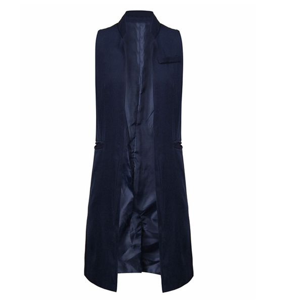 wholesale-women white black long vest coat europen style waistcoat sleeveless jacket back split outwear casual roupa female 18, Black;white
wholesale-women white black long vest coat europen style waistcoat sleeveless jacket back split outwear casual roupa female 18, Black;white