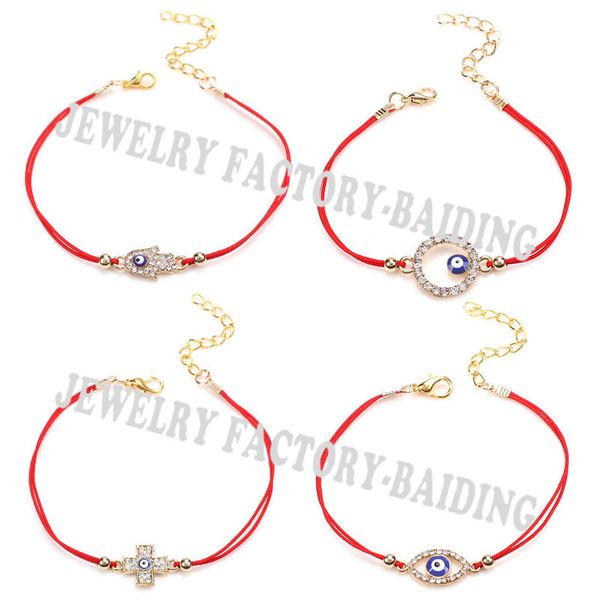 wholesale-2016 new sideway cross karma hamsa evil eye 4 models blue eye lucky red string gifts bracelets, Black
wholesale-2016 new sideway cross karma hamsa evil eye 4 models blue eye lucky red string gifts bracelets, Black