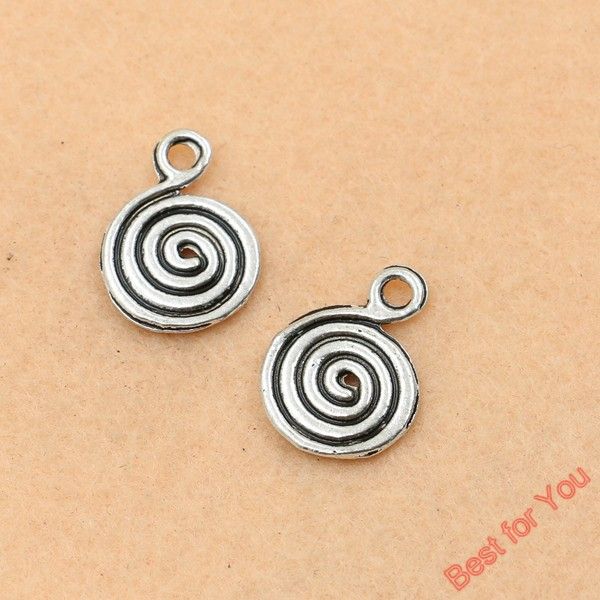 100pcs tibetan silver tone swirl spiral charms pendants for jewelry making craft 13x18mm jewelry making, Bronze;silver
100pcs tibetan silver tone swirl spiral charms pendants for jewelry making craft 13x18mm jewelry making, Bronze;silver