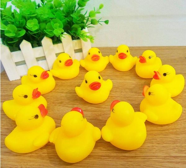 Wholesale Baby Bath Water Toy Toys Sounds Yellow Rubber Ducks Kids Bathe Children Swimming Beach Gifts Gear Baby Kids Bath Water Toy Zf 001