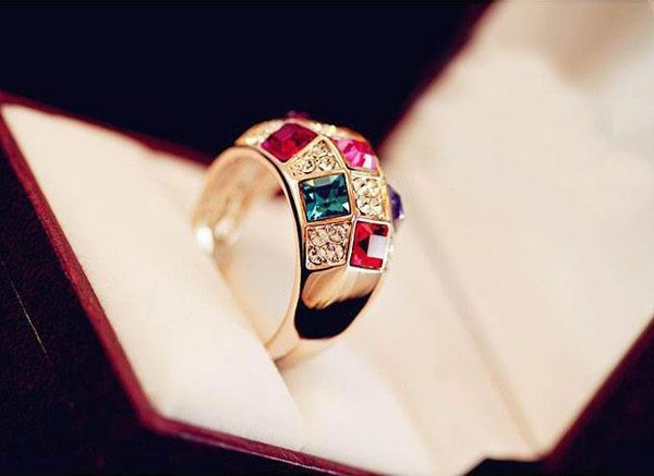 18k gold plated rainbow diamond ring austria czech crystal luxury crown nobility queen finger rings fashion show jewelry accessories, Silver
18k gold plated rainbow diamond ring austria czech crystal luxury crown nobility queen finger rings fashion show jewelry accessories, Silver