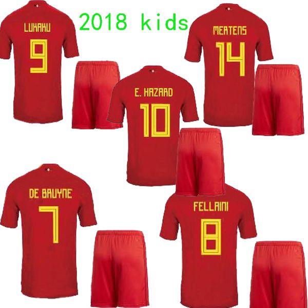 2018 belgium e hazard kid occer jer ey 17 18 lukaku home red fellaini kompany de bruyne children belgium kid kit football hirt
2018 belgium e hazard kid occer jer ey 17 18 lukaku home red fellaini kompany de bruyne children belgium kid kit football hirt