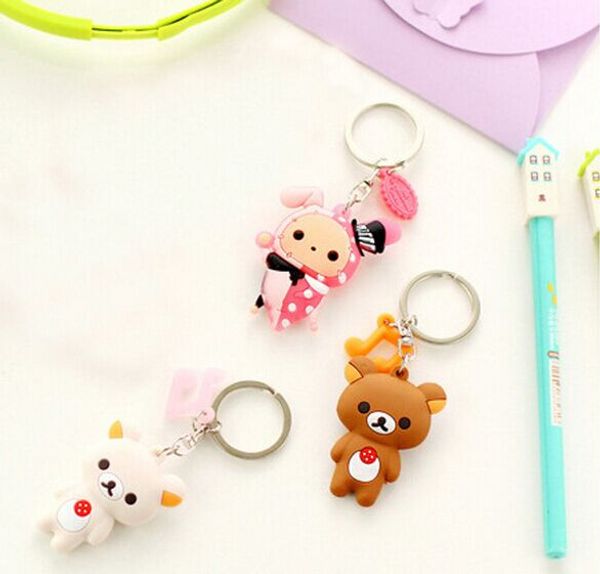 wholesale-kawaii cartoon for choice chi's cat, rilakkuma bear etc. - 6cm pendant rubber doll key wallet hook key ring holder toy keycha, Red;blue
wholesale-kawaii cartoon for choice chi's cat, rilakkuma bear etc. - 6cm pendant rubber doll key wallet hook key ring holder toy keycha, Red;blue