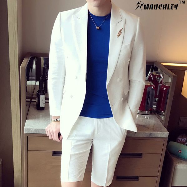 wholesale- 2pcs/set jacket with short pants slim fit party dress suits classic chinese double breasted men costume wedding suits 2017 new, White;black
wholesale- 2pcs/set jacket with short pants slim fit party dress suits classic chinese double breasted men costume wedding suits 2017 new, White;black