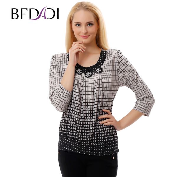 wholesale- bfdadi women spring summer fashion loose casual lattice o-neck flower decoration gradient color t shirts big size 79690, White
wholesale- bfdadi women spring summer fashion loose casual lattice o-neck flower decoration gradient color t shirts big size 79690, White