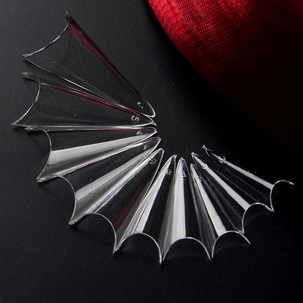 -nail art false nails- 500 tips stiletto curved clear french nail tips fold the non-trace professional artificial fingernails, Red;gold
-nail art false nails- 500 tips stiletto curved clear french nail tips fold the non-trace professional artificial fingernails, Red;gold