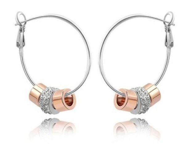 18k white gold plated beads crystal charm earrings for women hoop dangle earrings shiny wedding jewelry nice gift wholesale price, Golden;silver
18k white gold plated beads crystal charm earrings for women hoop dangle earrings shiny wedding jewelry nice gift wholesale price, Golden;silver