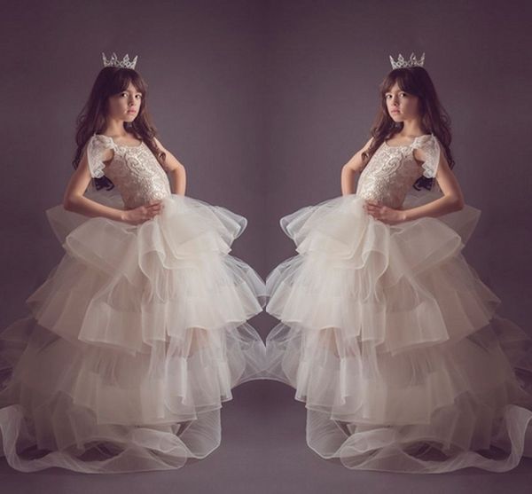 amazing organza tiered girls pageant dresses 2017 cap sleeves ball gown flower girl dresses for wedding sweep train kids formal wear, White;blue
amazing organza tiered girls pageant dresses 2017 cap sleeves ball gown flower girl dresses for wedding sweep train kids formal wear, White;blue
