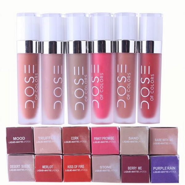 New Arrival Fashion Dose Of Colors Liquid Matte Lipstick Waterproof Lip Gloss makeup Lipgloss DHL Free shipping
New Arrival Fashion Dose Of Colors Liquid Matte Lipstick Waterproof Lip Gloss makeup Lipgloss DHL Free shipping