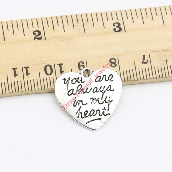 wholesale-15pcs tibetan silver plated you are always in my heart charms pendants for necklace jewelry making diy handmade craft 21x21mm, Bronze;silver
wholesale-15pcs tibetan silver plated you are always in my heart charms pendants for necklace jewelry making diy handmade craft 21x21mm, Bronze;silver