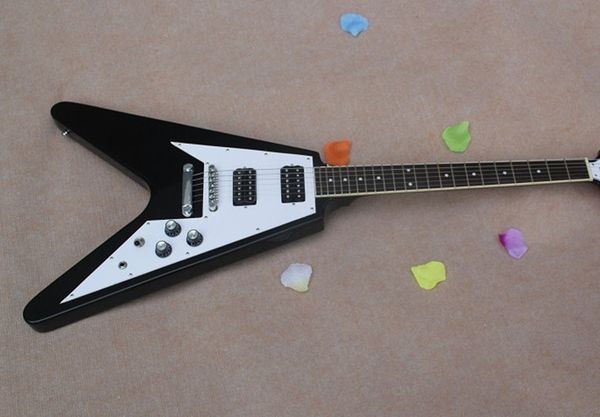Cu tom hop black 1958 korina flying guitar cla ic v type ro ewood fretboard electric guitar hipping
Cu tom hop black 1958 korina flying guitar cla ic v type ro ewood fretboard electric guitar hipping