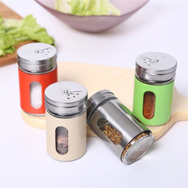 80ml spice bottle powder shaker bottle shaker with paint coated stainless steel cover adjustable lid 4 colors
80ml spice bottle powder shaker bottle shaker with paint coated stainless steel cover adjustable lid 4 colors