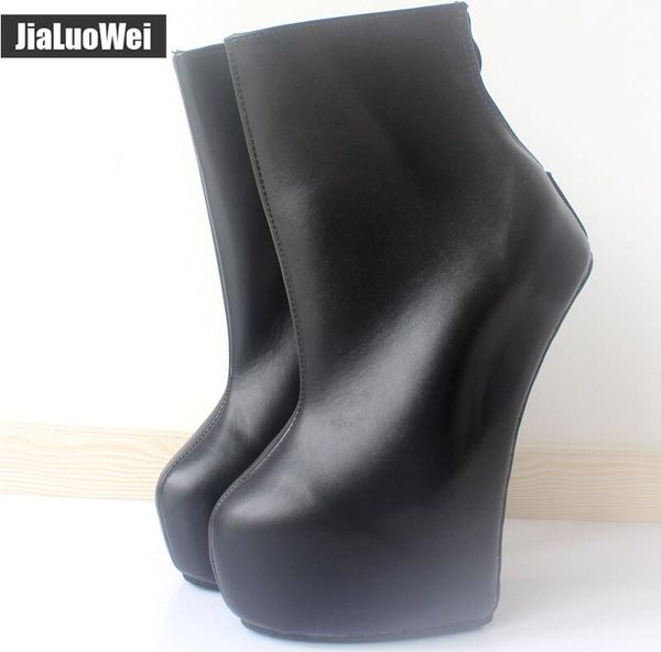 new 20cm high heels 5cm platform women ankle ballet boots fetish heelless strange style sole pony heel back zip fashion wedges boot, Black
new 20cm high heels 5cm platform women ankle ballet boots fetish heelless strange style sole pony heel back zip fashion wedges boot, Black
