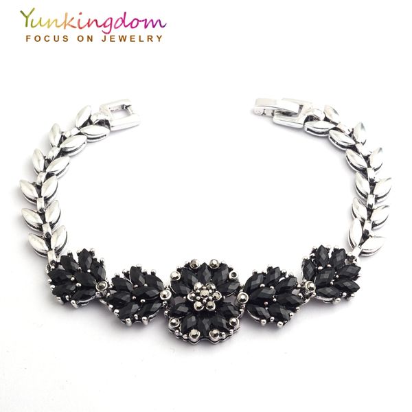 wholesale- yunkingdom bohemian ethnic bracelets antique silver color black crystal bracelets fashion women or men gift yun0609
wholesale- yunkingdom bohemian ethnic bracelets antique silver color black crystal bracelets fashion women or men gift yun0609