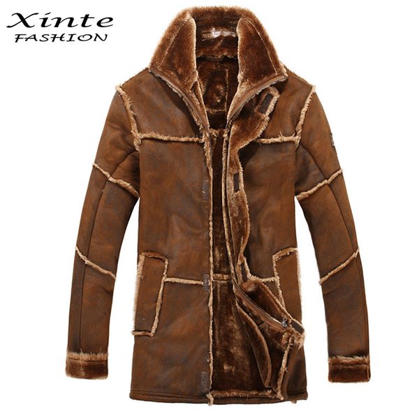 wholesale-european style male fashion thick warm outwear winter mens faux fur coat spliced suede leather jacket parkas fast shipping, Black
wholesale-european style male fashion thick warm outwear winter mens faux fur coat spliced suede leather jacket parkas fast shipping, Black