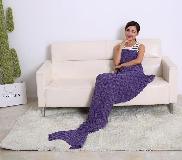 2016 7 color mermaid tail blankets crochet mermaid tail sleeping bags cocoon mattress knit sofa nap blankets
2016 7 color mermaid tail blankets crochet mermaid tail sleeping bags cocoon mattress knit sofa nap blankets