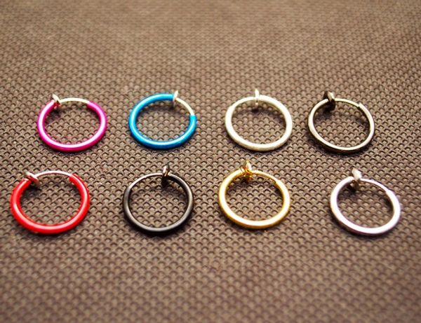 colorful fake nose ring lip ear nose clip on piercing nose lip hoop rings earrings pierced ear clip body jewelry qq, Silver
colorful fake nose ring lip ear nose clip on piercing nose lip hoop rings earrings pierced ear clip body jewelry qq, Silver