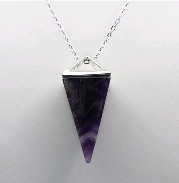personality marble stone color cone shaped designer star style couple pendant necklaces jewelry for men women, Silver
personality marble stone color cone shaped designer star style couple pendant necklaces jewelry for men women, Silver