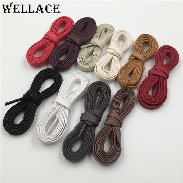 wellace polychrome white black flat wax shoelace cotton shoe lace 8mm width shoestring cord for leather shoes boots 150cm, White;pink
wellace polychrome white black flat wax shoelace cotton shoe lace 8mm width shoestring cord for leather shoes boots 150cm, White;pink
