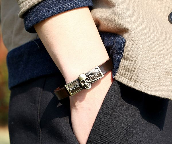 fashion national wind 100% vintage leather bracelet alloy skeleton boy/man leather bracelet 12pcs/lot drop shipping, White
fashion national wind 100% vintage leather bracelet alloy skeleton boy/man leather bracelet 12pcs/lot drop shipping, White