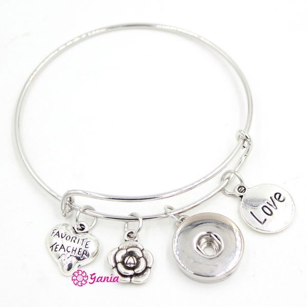 new arrival wholesale fashion interchangeable jewelry favorite teacher charm wire expandable adjustable snap bangles bracelets for women, Golden;silver
new arrival wholesale fashion interchangeable jewelry favorite teacher charm wire expandable adjustable snap bangles bracelets for women, Golden;silver