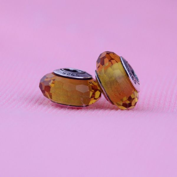 new yellow thread faceted murano glass beads fit for pandora bracelets real 925 sterling silver loose beads diy making charms women 1pc/lot, Black
new yellow thread faceted murano glass beads fit for pandora bracelets real 925 sterling silver loose beads diy making charms women 1pc/lot, Black