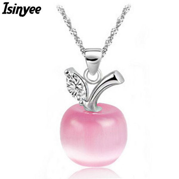 wholesale- isinyee fashion cute crystal apple pendant silver chain fruit necklace for women girls elegant jewelry collier bijoux cristal
wholesale- isinyee fashion cute crystal apple pendant silver chain fruit necklace for women girls elegant jewelry collier bijoux cristal