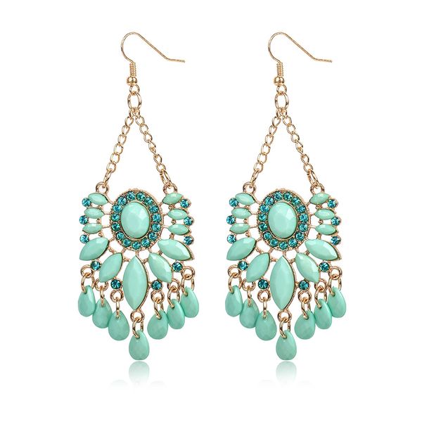 new design fashion vintage ethnic acrylic crystal earring bohemia tassel statement dangle drop earrings jewelry gift for women, Silver
new design fashion vintage ethnic acrylic crystal earring bohemia tassel statement dangle drop earrings jewelry gift for women, Silver