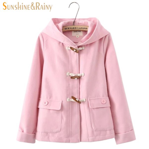 wholesale- autumn winter new female sweet ear coats institute style nepalese coat hooded horn button navy college students jacket woman, Black;brown
wholesale- autumn winter new female sweet ear coats institute style nepalese coat hooded horn button navy college students jacket woman, Black;brown