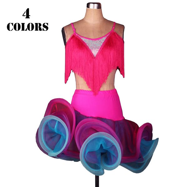 latin dance dress women girls latin salsa dance competition dresses tassel samba costumes 2 piece set d0193 4 colors fluffy sheer hem, Black;red
latin dance dress women girls latin salsa dance competition dresses tassel samba costumes 2 piece set d0193 4 colors fluffy sheer hem, Black;red