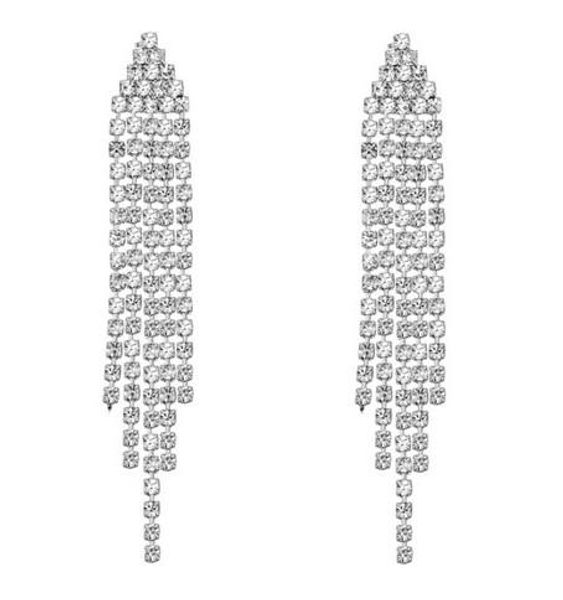 dangle chandelier earrings women fashion luxury quality zircon 18k gold plated tassel chains drop earrings jewelry wholesale ter054, Silver
dangle chandelier earrings women fashion luxury quality zircon 18k gold plated tassel chains drop earrings jewelry wholesale ter054, Silver