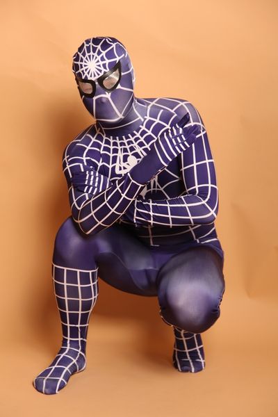 d2-008)full body purple lycra spandex superhero spiderman zentai suits halloween costume, Black;red
d2-008)full body purple lycra spandex superhero spiderman zentai suits halloween costume, Black;red