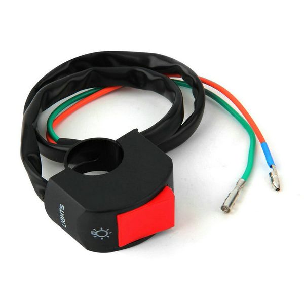 motorcycle fog light switch 7/8" handlebar on/off button bullet connector 12v dc electrical system selling
motorcycle fog light switch 7/8" handlebar on/off button bullet connector 12v dc electrical system selling