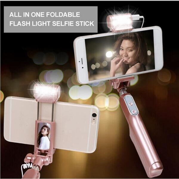 led bluetooth selfie sticks with 360 degree fill light and rear mirror, extendable and foldable monopod for iphone android phones 1pcs/lot
led bluetooth selfie sticks with 360 degree fill light and rear mirror, extendable and foldable monopod for iphone android phones 1pcs/lot