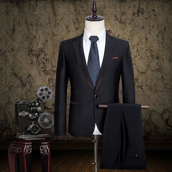 wholesale-costume homme time-limited skinny regular terno masculino wedding suits for men 2016 new high-end suit with a dust cover box, White;black
wholesale-costume homme time-limited skinny regular terno masculino wedding suits for men 2016 new high-end suit with a dust cover box, White;black