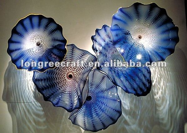 cobalt blue wall cluster murano glass lamp flower plates modern style hand blown decor art plate
cobalt blue wall cluster murano glass lamp flower plates modern style hand blown decor art plate