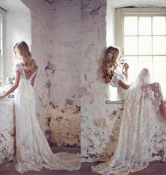 open back vintage capped sleeve wedding dresses 2019 new coming lace sweep train mermaid bridal gowns see through sale, White
open back vintage capped sleeve wedding dresses 2019 new coming lace sweep train mermaid bridal gowns see through sale, White