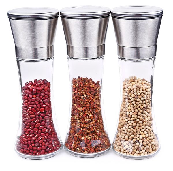 2pcs/set manual salt pepper mill grinder seasoning bottle grinder glass kitchen accessaries tool premium salt grinder stainless steel
2pcs/set manual salt pepper mill grinder seasoning bottle grinder glass kitchen accessaries tool premium salt grinder stainless steel