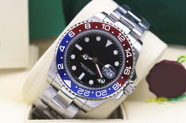 Качество Марка часы GMT 40 мм 116710ln нержавеющая сталь керамика безель черный цифербл
Качество Марка часы GMT 40 мм 116710ln нержавеющая сталь керамика безель черный цифербл