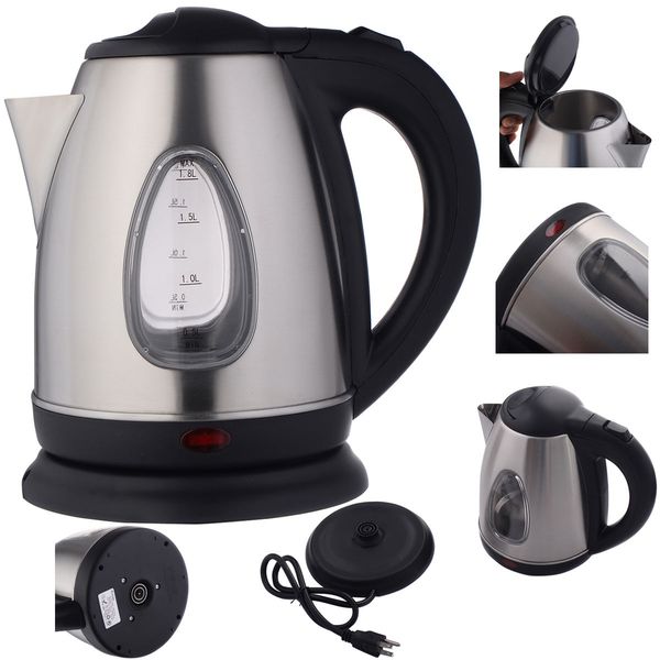 new 1500w 1.8 liter electric kettle tea water boiler heater stainless steel
new 1500w 1.8 liter electric kettle tea water boiler heater stainless steel