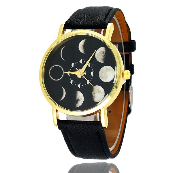 wristwatches moon lunar eclipse fashion dress watches men's women's leather quartz watch personality casual vintage watch relogio, Slivery;brown
wristwatches moon lunar eclipse fashion dress watches men's women's leather quartz watch personality casual vintage watch relogio, Slivery;brown