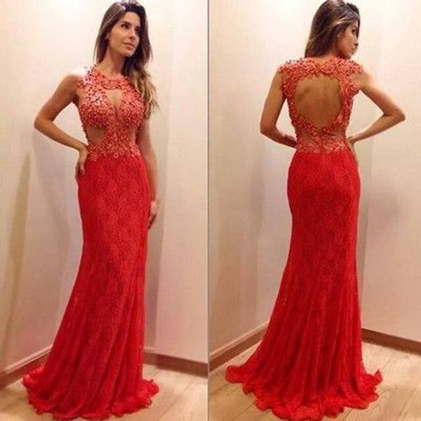 new arrival red lace prom party dress beading evening dress sleeveless party dress custom made, Black
new arrival red lace prom party dress beading evening dress sleeveless party dress custom made, Black
