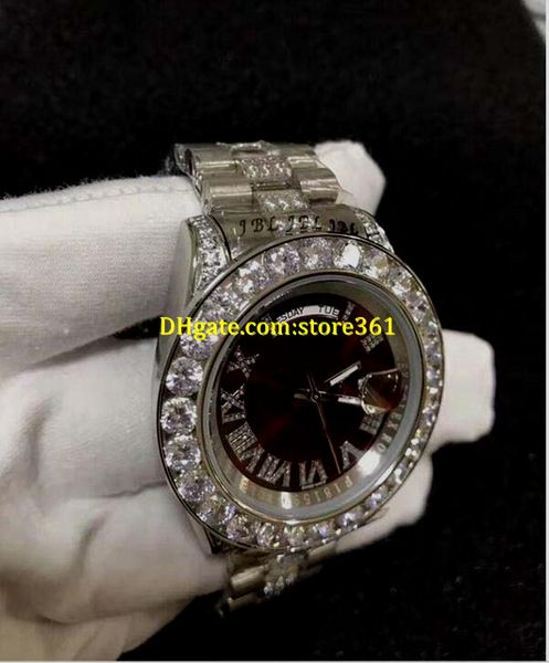 christmas gift 3 style mens swiss watch automatic watch red dial roman numeral diamond dial and bezel 41mm/44mm 218248, Slivery;brown
christmas gift 3 style mens swiss watch automatic watch red dial roman numeral diamond dial and bezel 41mm/44mm 218248, Slivery;brown