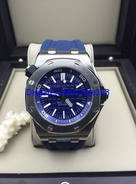 luxury mens watch diver 300m blue rubber strap stainless steel automatic movement men's watches, Slivery;brown
luxury mens watch diver 300m blue rubber strap stainless steel automatic movement men's watches, Slivery;brown